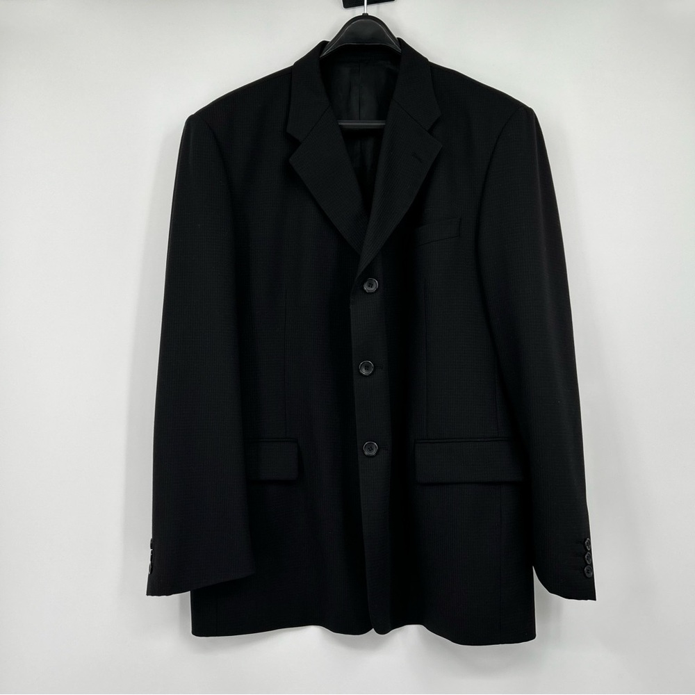 Fabio European Collection Black Wool Blazer Made In Italy
